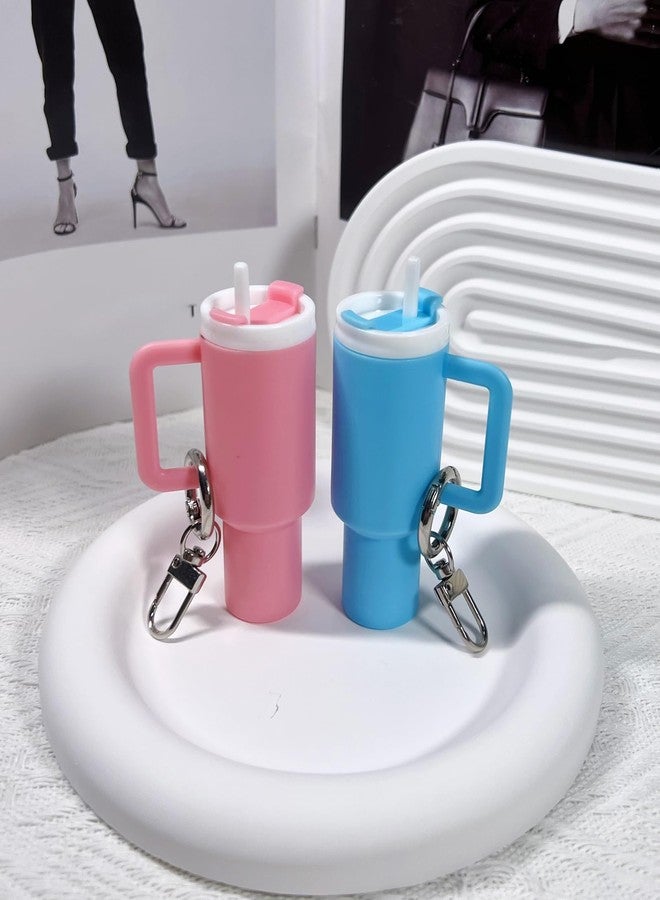 LAEKOU Mini Cup Keychain, Tumbler Keychains Chapstick Holder for School Bag Lip Balm, Cute Key Chain Accessories - Image 5